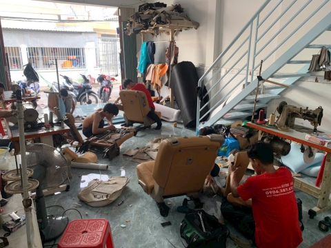Bọc da ghế và nội thất