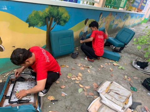 Bọc da ghế và nội thất