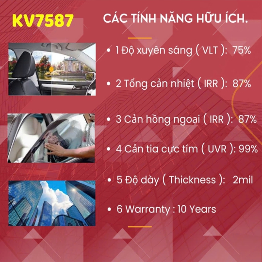 Phim Cách Nhiệt Kavi – Mẫu KV7587