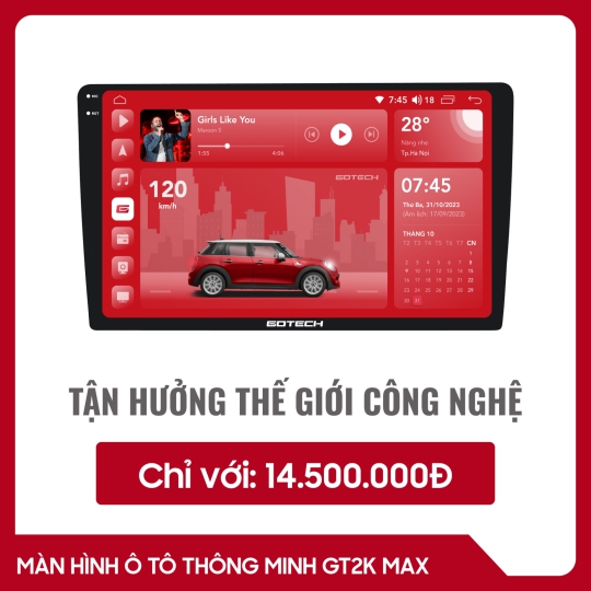 MÀN HÌNH Ô TÔ THÔNG MINH GOTECH GT2K MAX