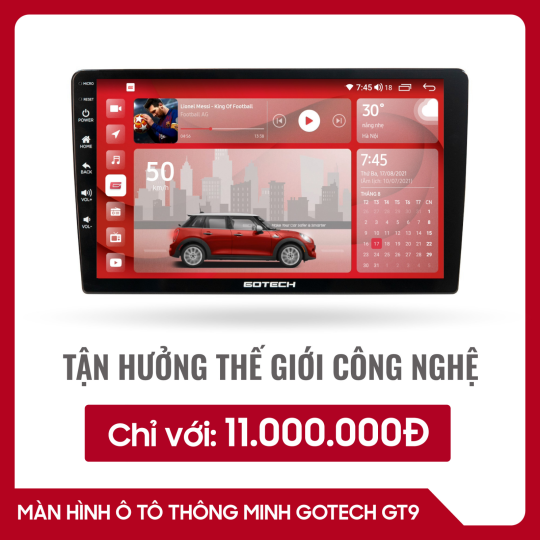 MÀN HÌNH Ô TÔ THÔNG MINH GOTECH GT9